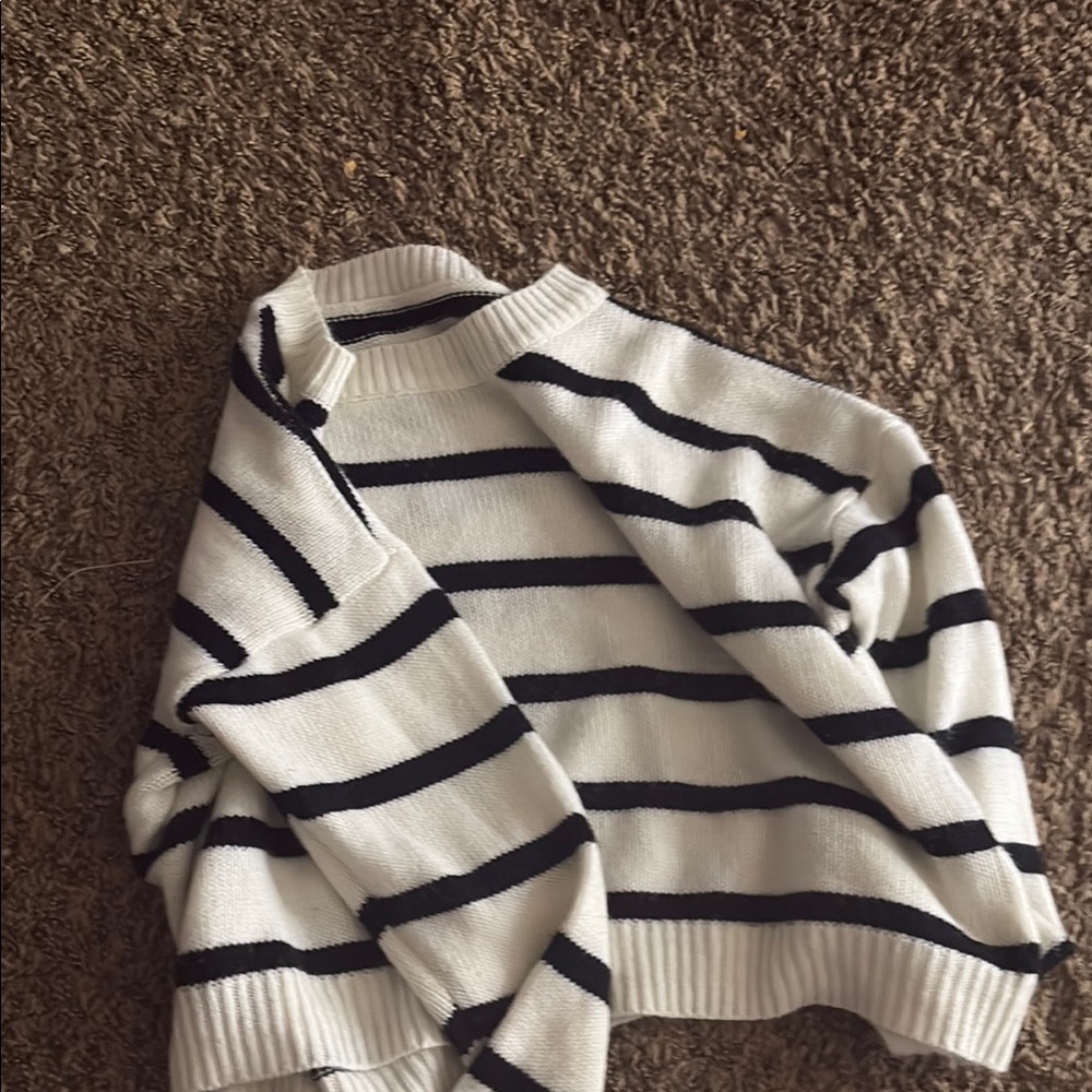 Striped Black and White Sweater